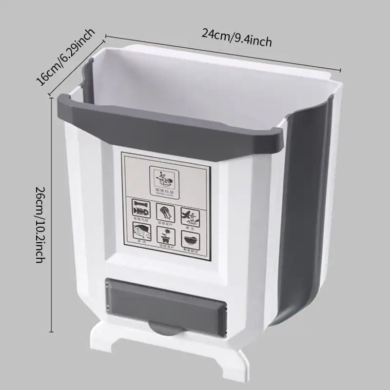 Foldable Kitchen Trash Can - SassQuality