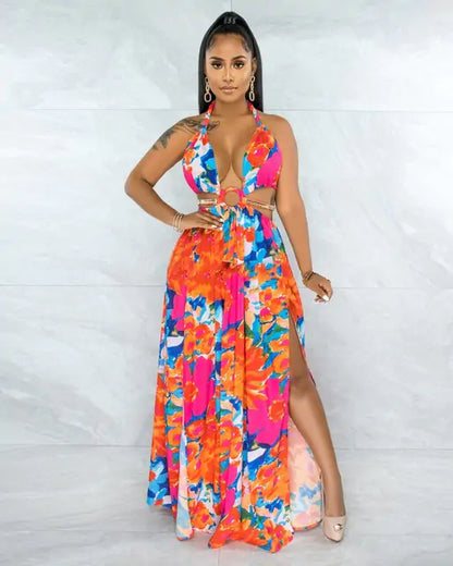 Floral Print Summer Dress - SassQuality