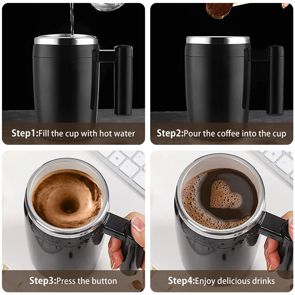 Self-Stirring Coffee Cup - SassQuality