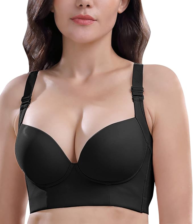 Push-Up Back Smoothing Bra - Black