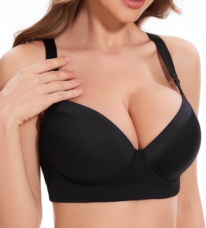 Push-Up Back Smoothing Bra - Black