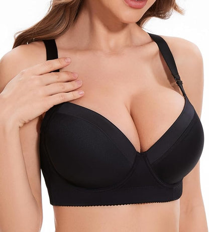 Push-Up Back Smoothing Bra - Black