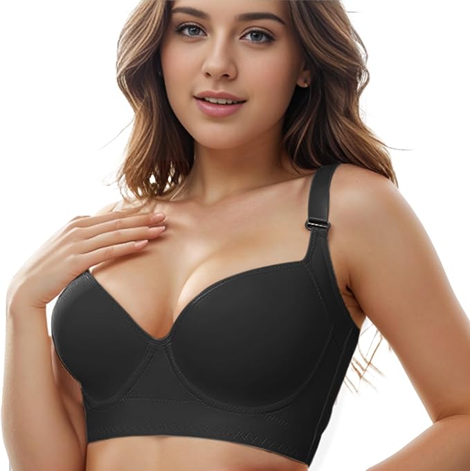 Push-Up Back Smoothing Bra - Black