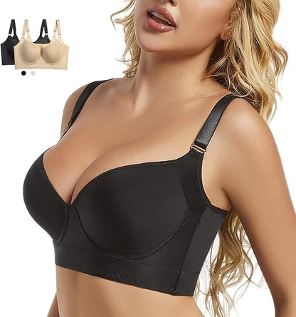 Push-Up Back Smoothing Bra - Black