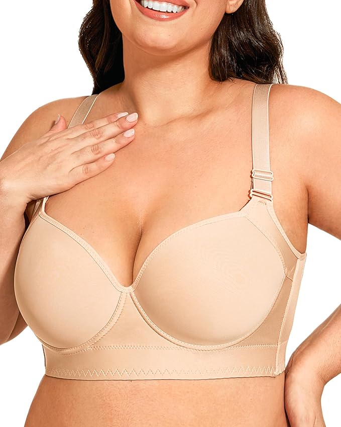 Push-Up Back Smoothing Bra - Beige