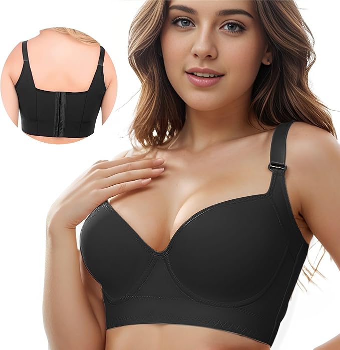 Push-Up Back Smoothing Bra - Black
