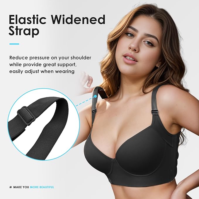 Push-Up Back Smoothing Bra - Black
