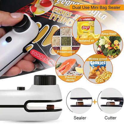 USB Mini Bag Sealer Cutter on Sale 50% off*🍿