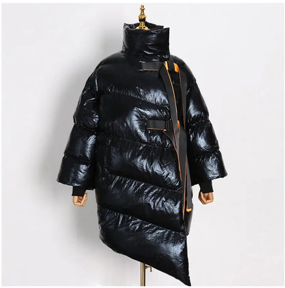 Glossy Quilted Winter Jacket