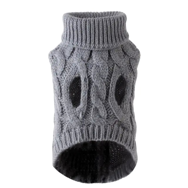 Turtleneck Knitted Pet Clothing