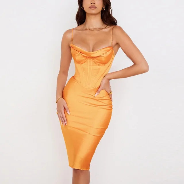 Satin Summer Dress - SassQuality