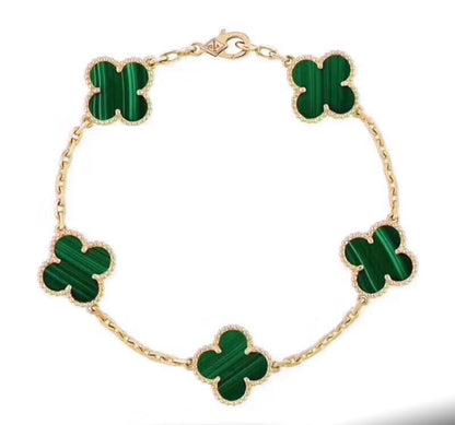 Luxury Quality Clover Bracelet 18k Gold - SassQuality