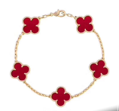 Luxury Quality Clover Bracelet 18k Gold - SassQuality
