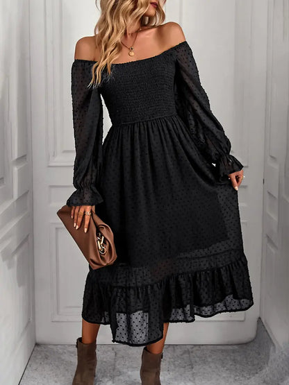 GAOVOT Ruffle Dress