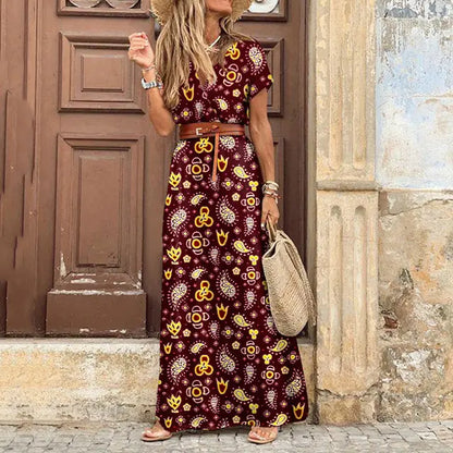 Spring Bohemian Oversized Dress