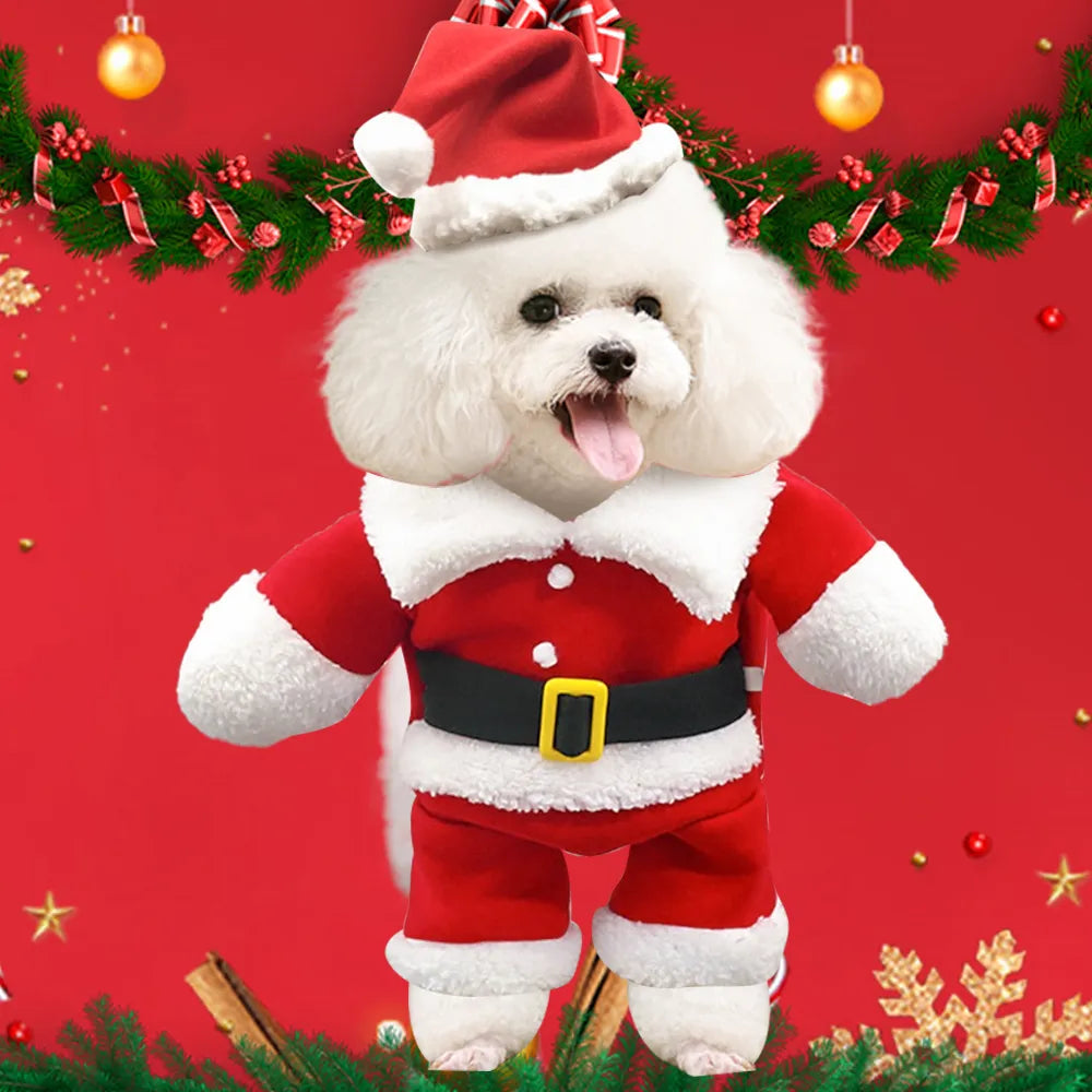 Santa claus top outfit for dogs