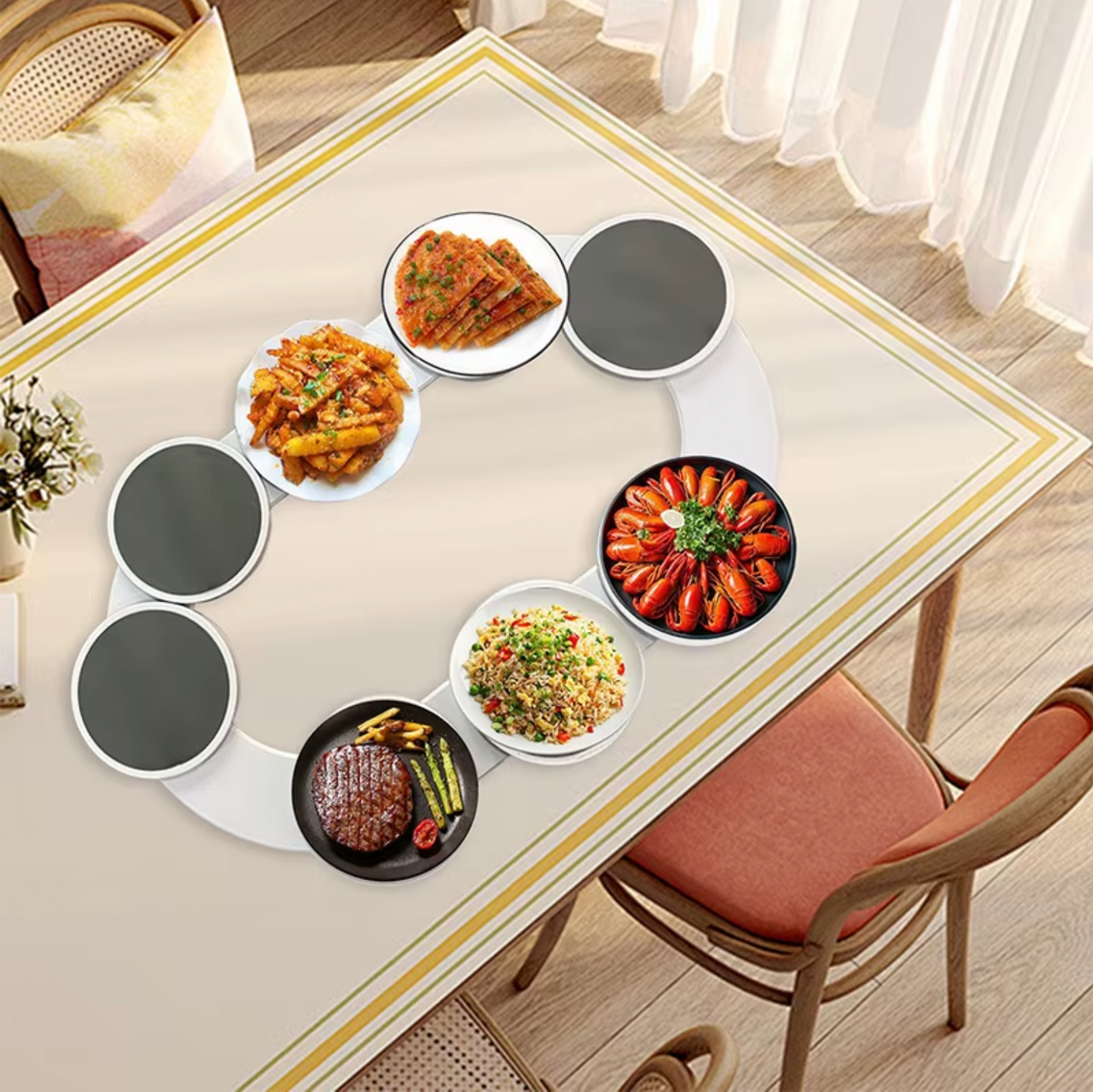 Lazy Susan - Rotating Dining Table Tray