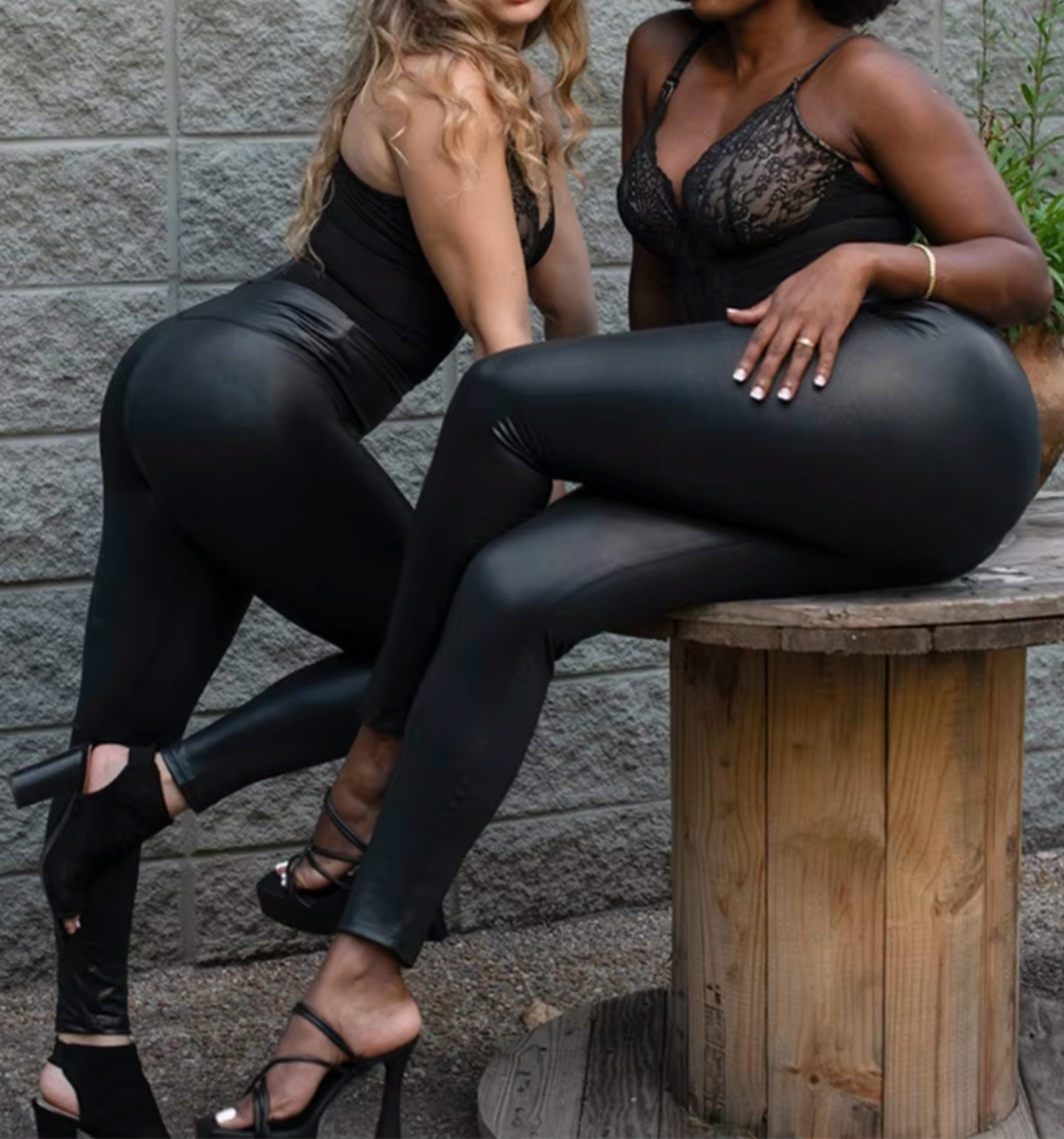 V Neck Backless Bodysuit