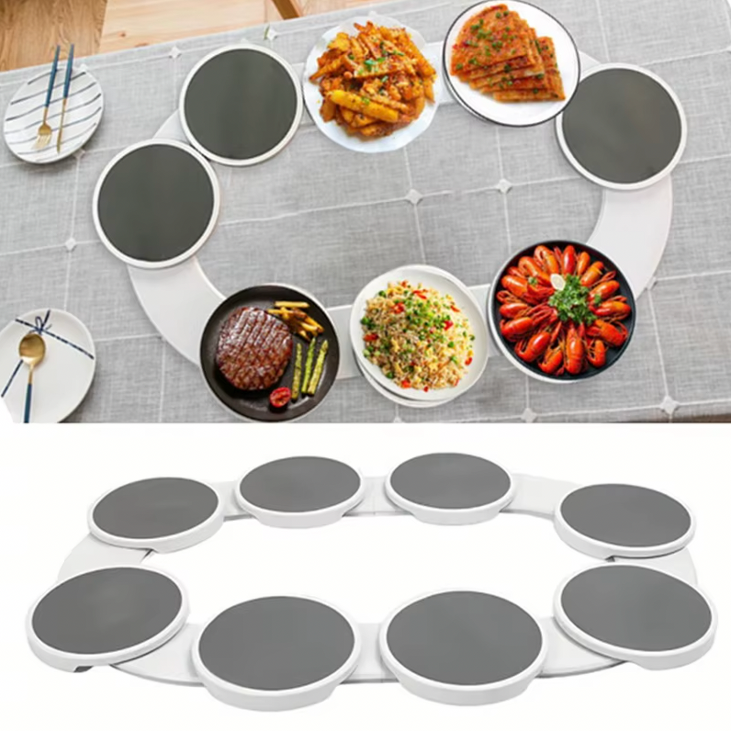Lazy Susan - Rotating Dining Table Tray
