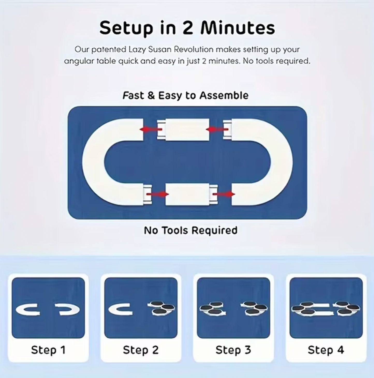 Lazy Susan - Rotating Dining Table Tray