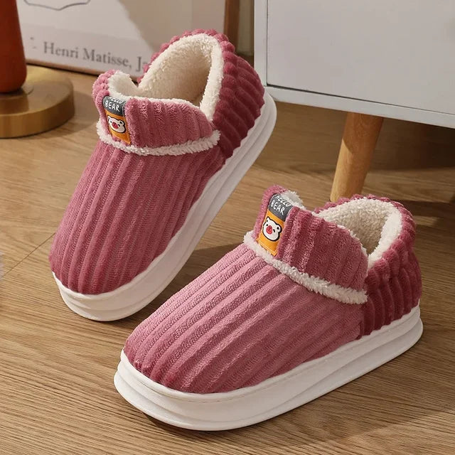 Winter Slippers Warm Plush Slip-On