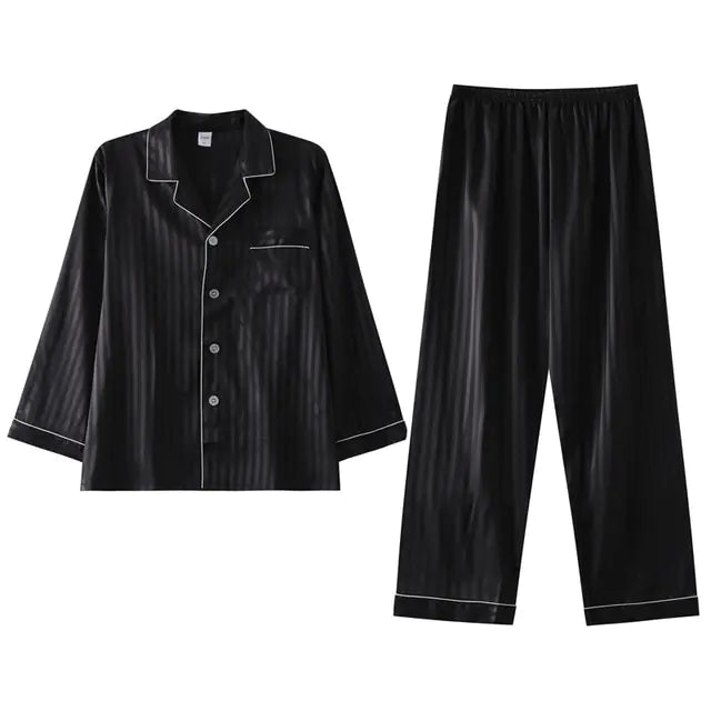 Men's Designer Ice Silk Pajama Set