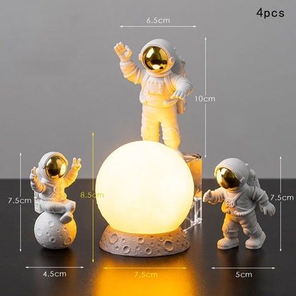 Astronaut and Moon Home Decor Set - SassQuality